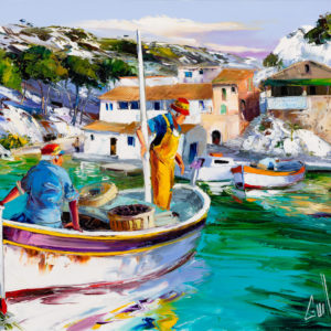 Guillaume peinture à l'huile la crique calanques cassis marseille