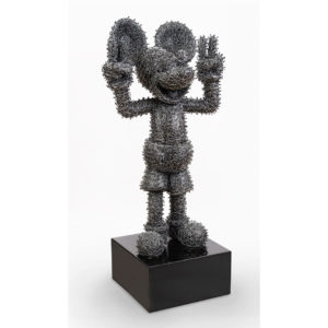 Cuenot statue en forme de Mickey noir