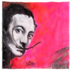 Portrait de Dali réalisé par Lilly carton
