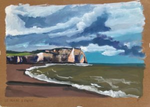 Sébastien Arcouet "Les falaises d'Etretat"