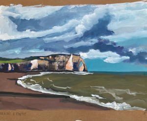 Sébastien Arcouet "Les falaises d'Etretat"